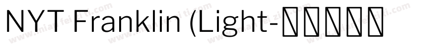 NYT Franklin (Light字体转换